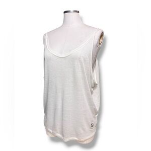 KOSUIKO Ivory Musculosa Semi-Sheer Knit Tank Top Size Medium